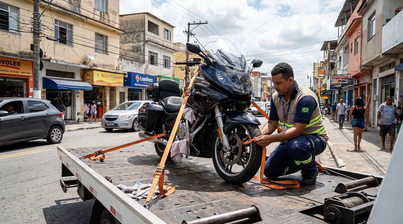 Remoção de Moto em Pane em Orleans, Curitiba‑PR