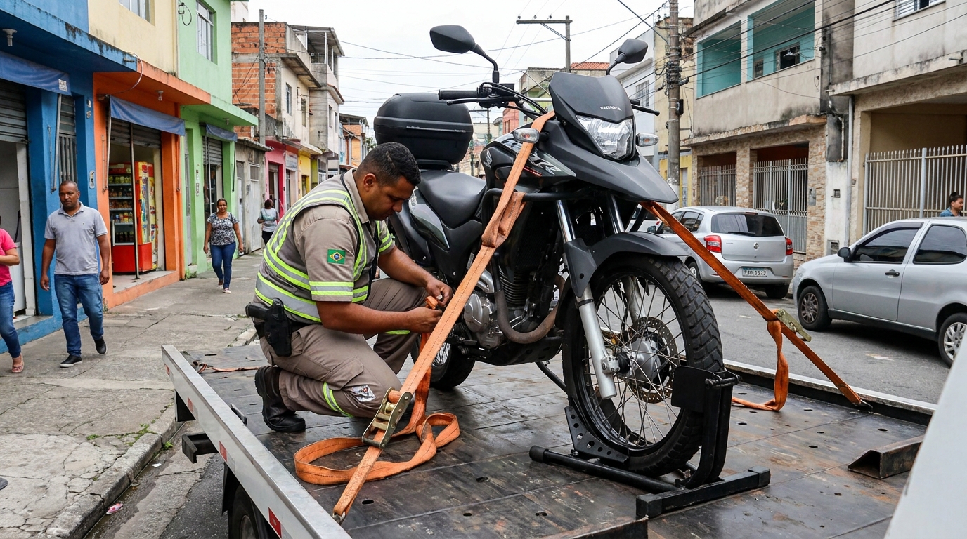 Guincho para Moto em Orleans, Curitiba‑PR